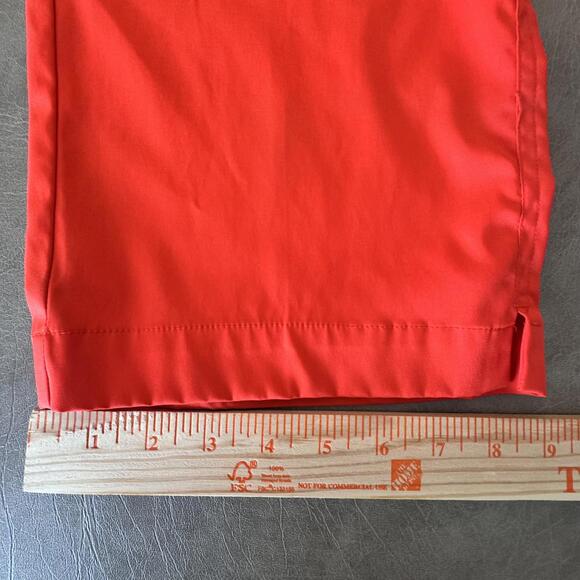 Nike Golf Pants Mens 38x33 Red/Orange Dri-FIT Stretch Flat Front Performance - Picture 14 of 16